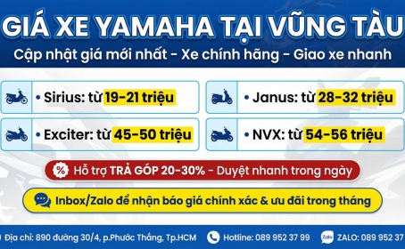 Giá Xe Yamaha Tại Vũng Tàu Mới Nhất | Mua Xe Yamaha Chính Hãng Uy Tín