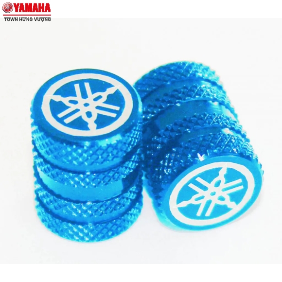 Bộ nắp van lốp xe (xanh)
